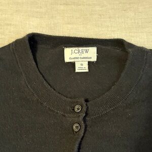 J Crew classic cardigan in black